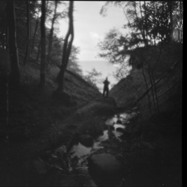 The Silhouette Above the Brook Above the Sea