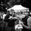 men eating fish - holger and david