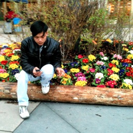 The Boy in the Flower Bed