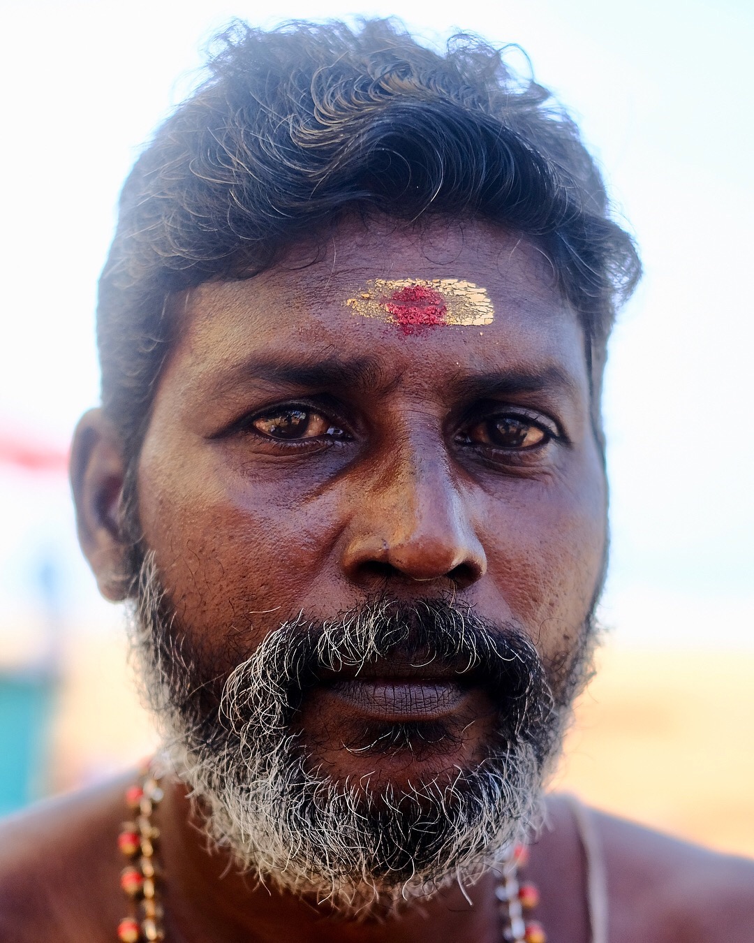 Pandit on the Beach in Varkala