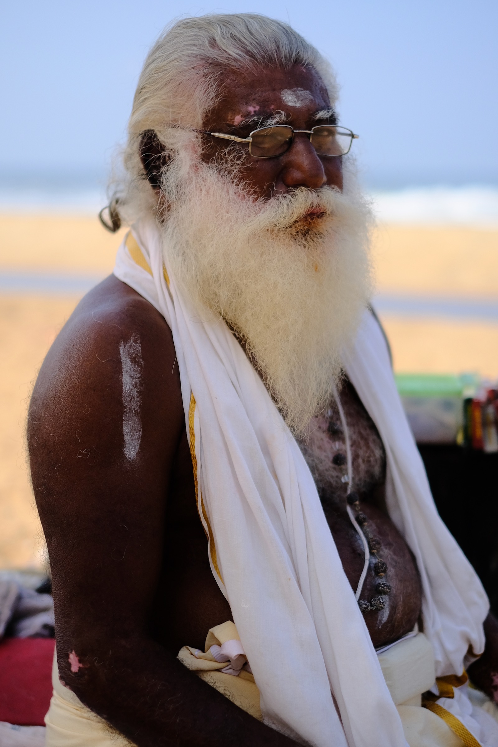 Pandit on the Beach in Varkala