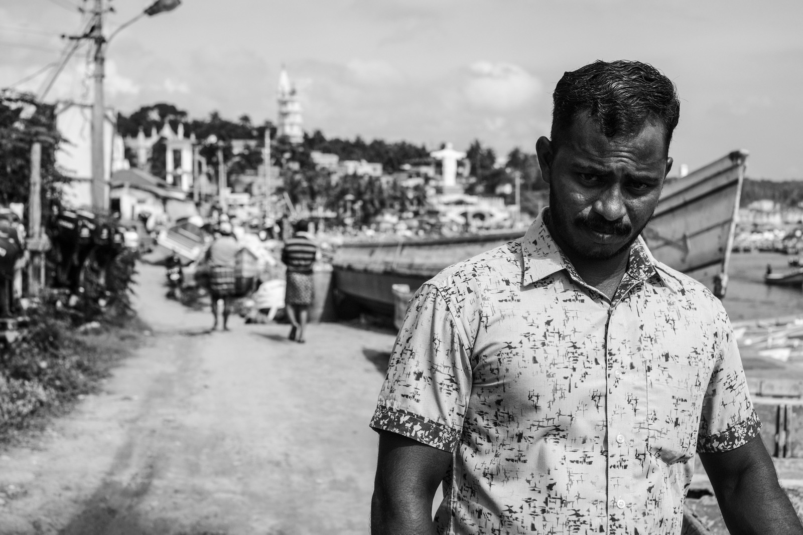 Man in Vizhinjam Fishing Port