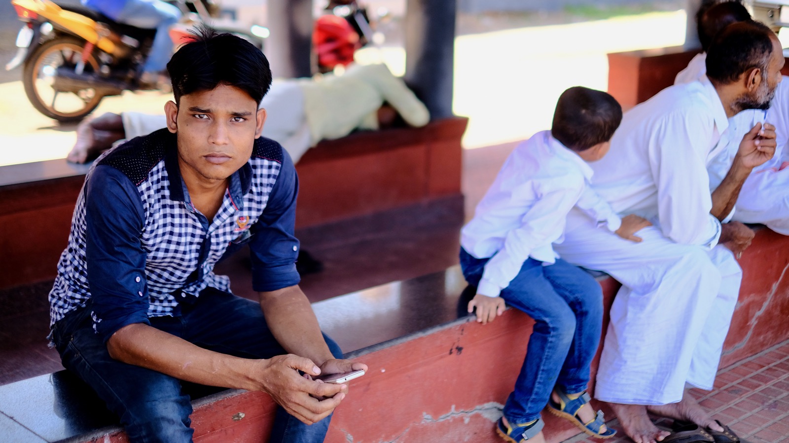 Waiting For the Ferry in Kollam