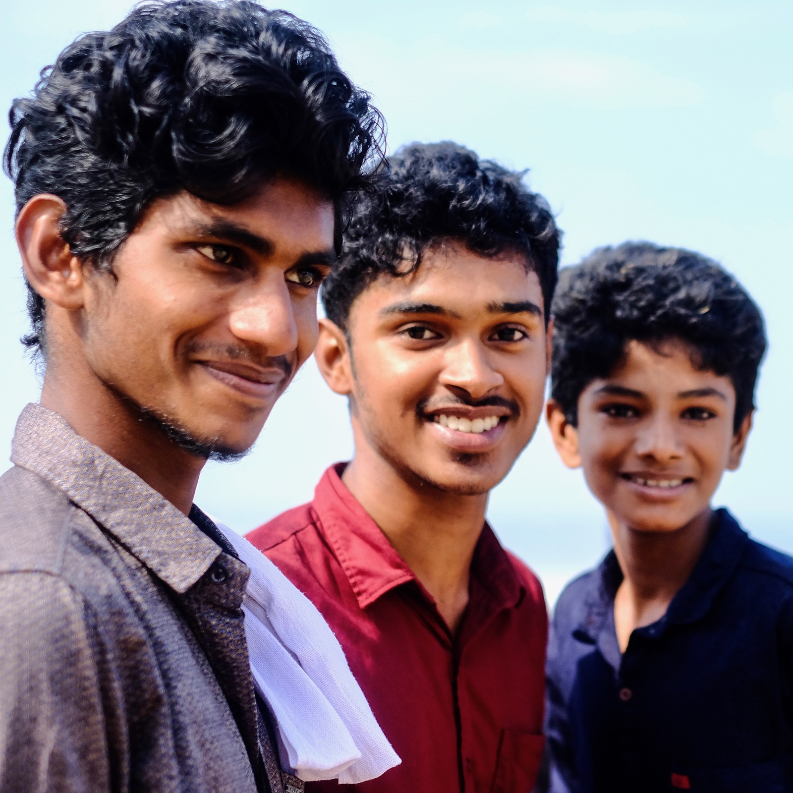 Youths on the Beach in Varkala