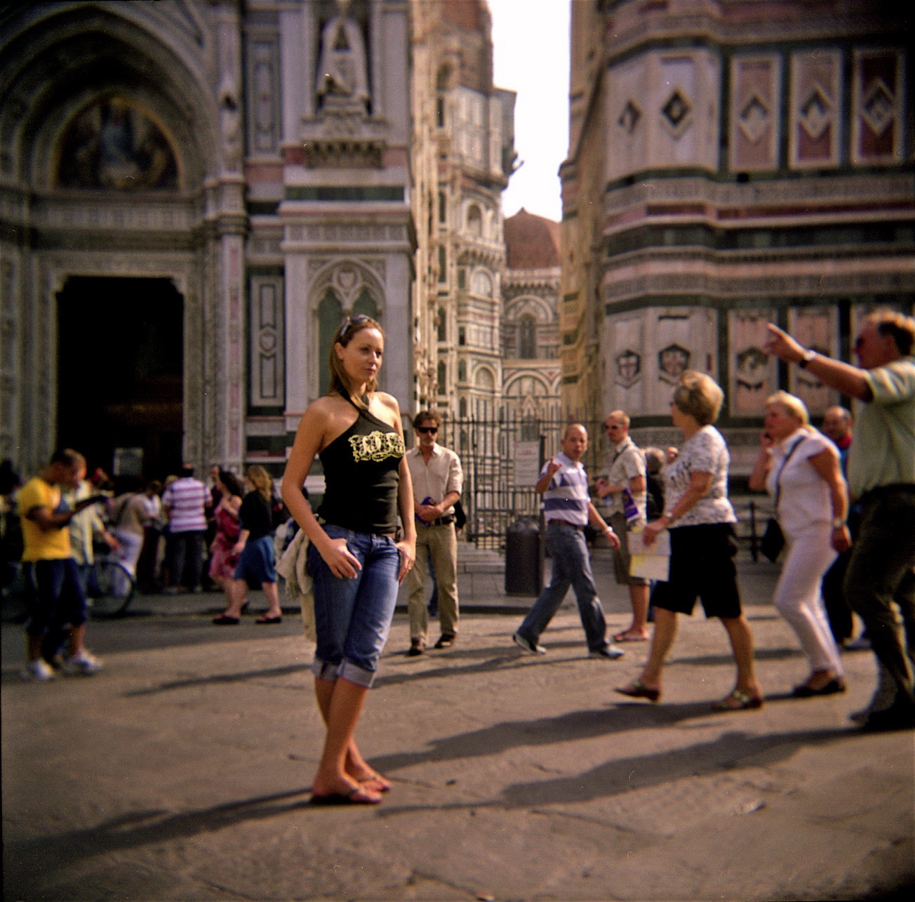 The world moves slowly because of she. Florence 2006