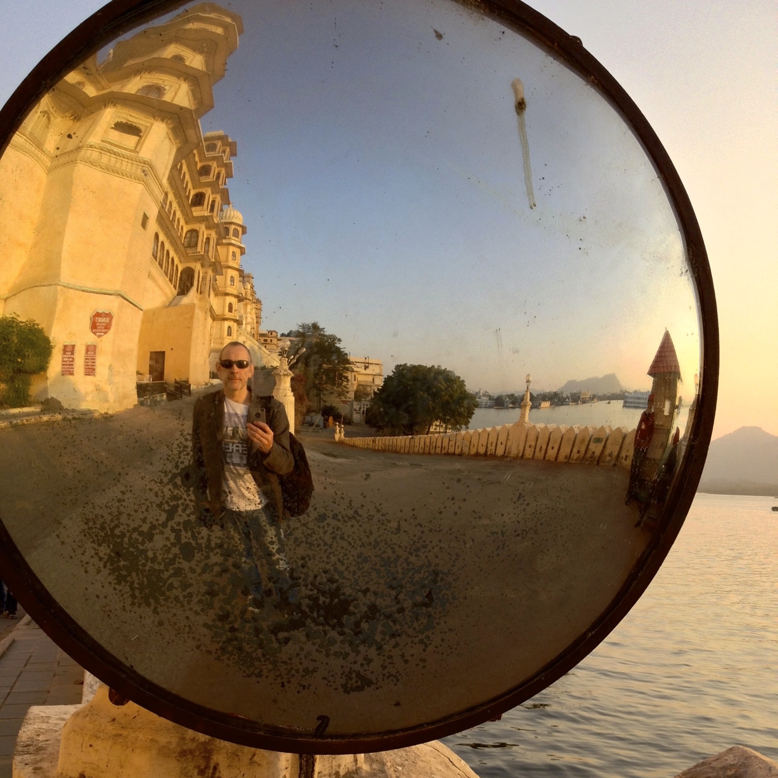 Self Portrait with Palace, Udaipur